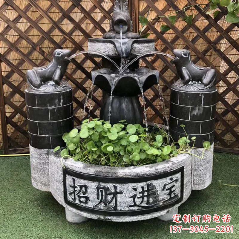 南阳双层喷泉石雕
