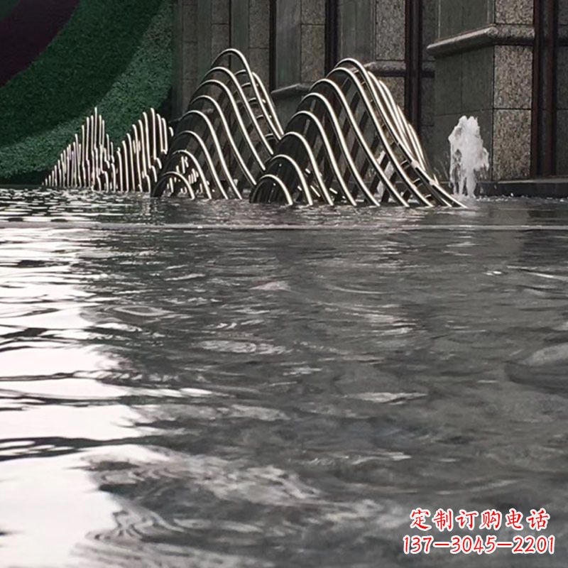 南阳水池水景假山不锈钢