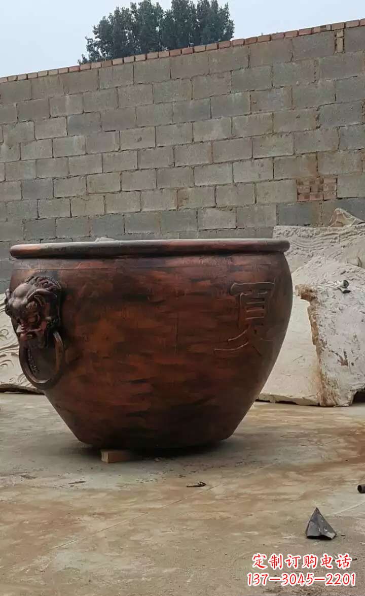 南阳水缸铜雕