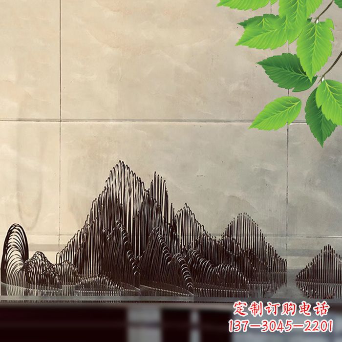 南阳水景水池不锈钢假山雕塑