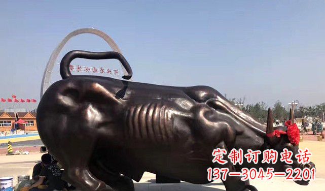 南阳水牛铜雕