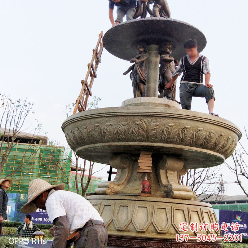 南阳水头石雕喷泉