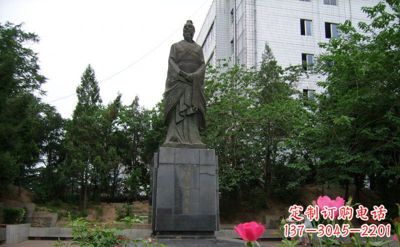 南阳司马迁古代名人铜雕