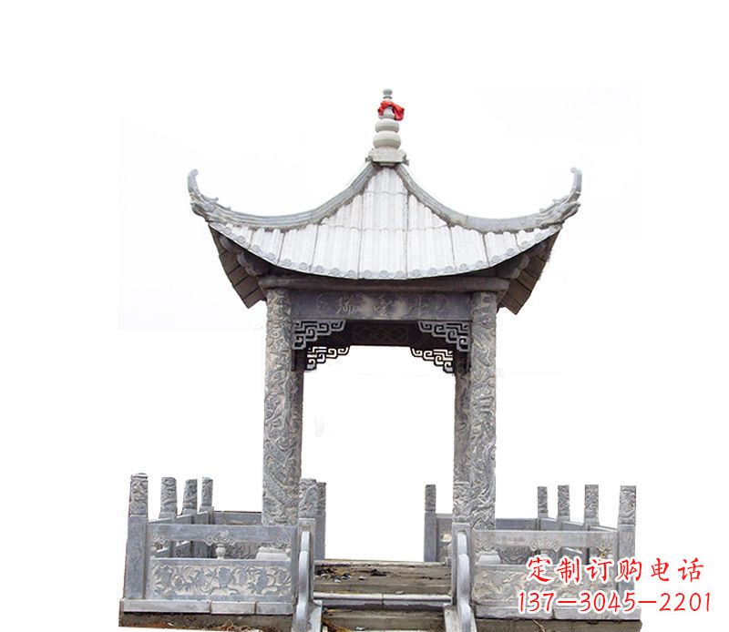 南阳四角仿古石凉亭石雕