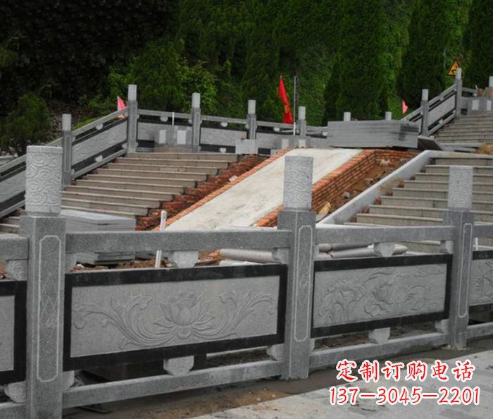 南阳寺庙景观仿古石栏板 (2)