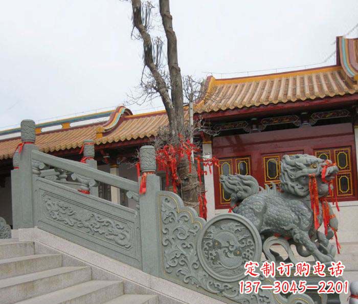 南阳寺庙景观仿古石栏板