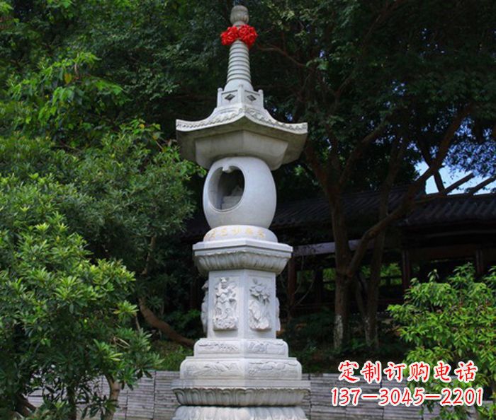 南阳寺庙景观舍利塔石雕 (2)