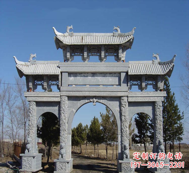 南阳寺庙石牌坊