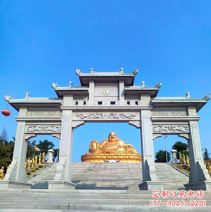南阳寺庙石雕牌坊