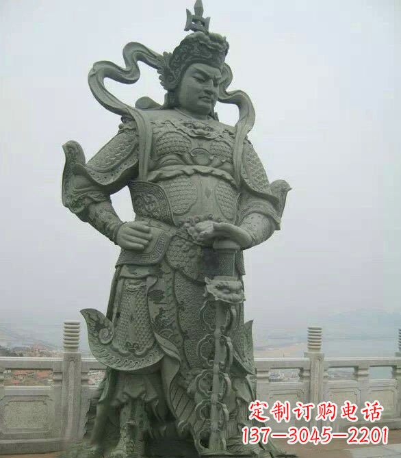 南阳寺庙韦陀菩萨石雕