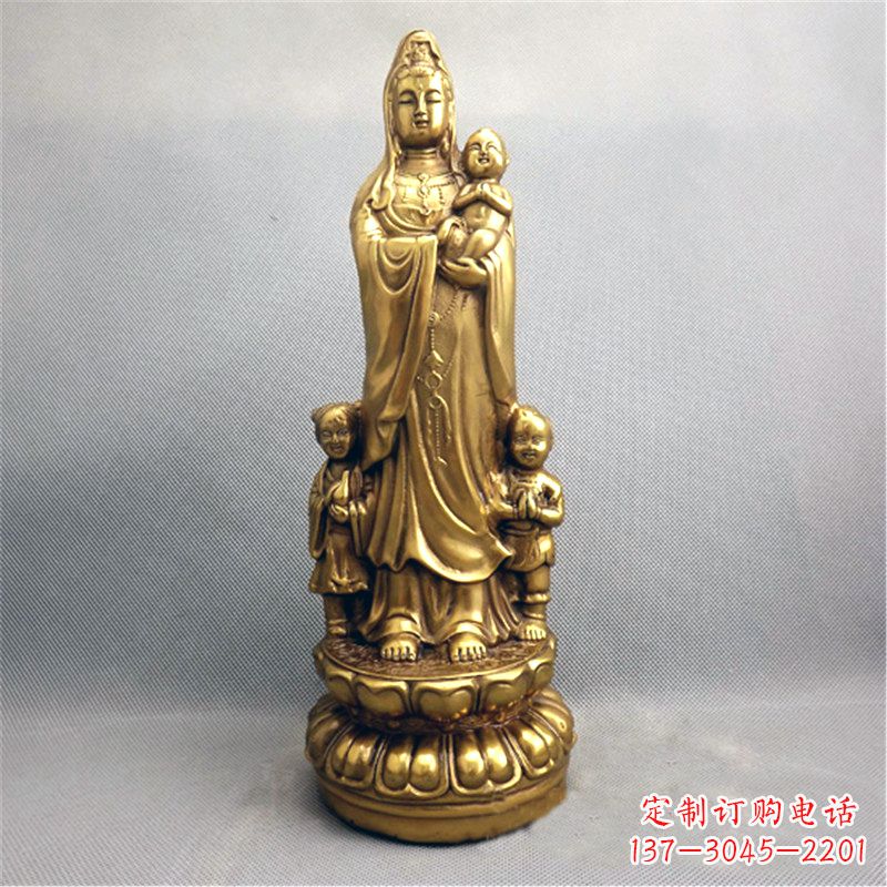 南阳送子观音纯铜雕塑