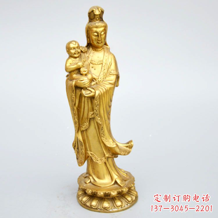 南阳送子观音铜雕