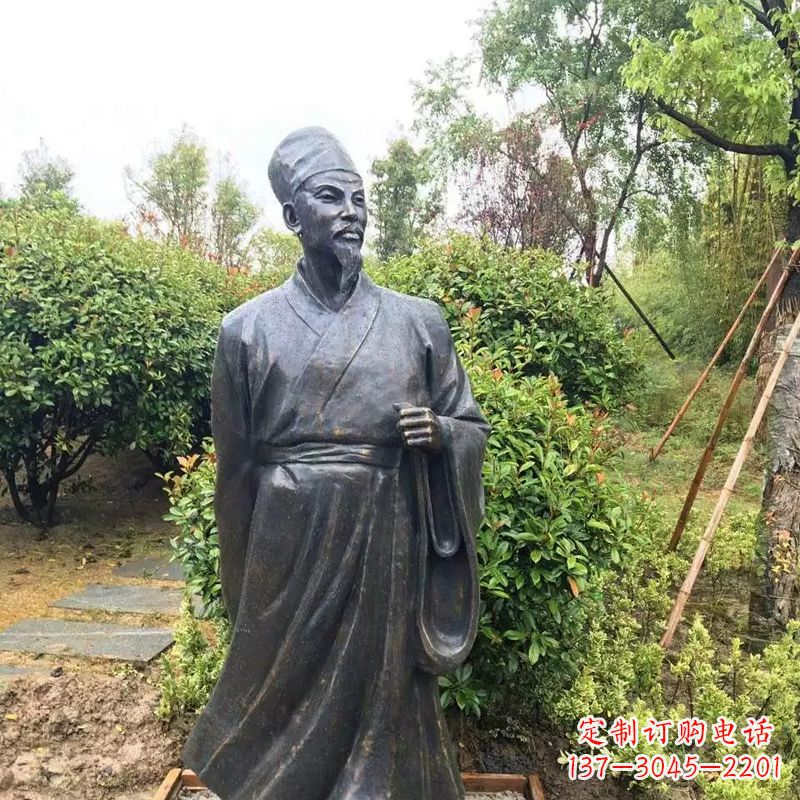 南阳苏东坡铸铜历史文化名人雕像