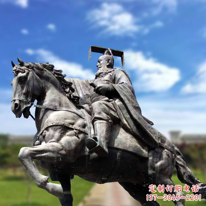 南阳隋文帝骑马雕塑