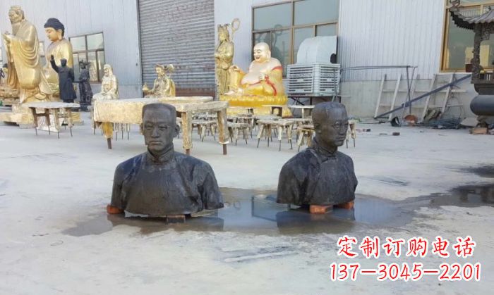 南阳陶行知半身像铜雕