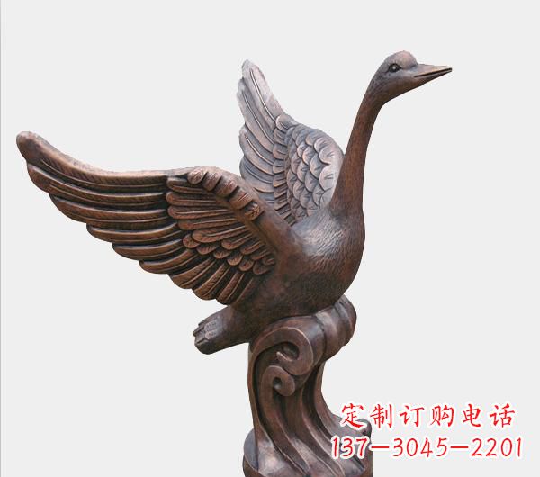 南阳天鹅锻铜雕塑
