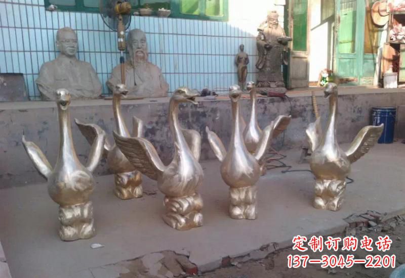 南阳天鹅喷泉雕塑