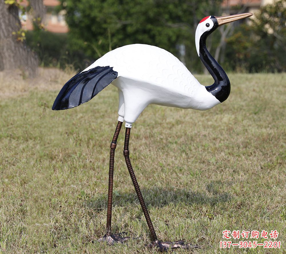 南阳庭院仙鹤雕塑