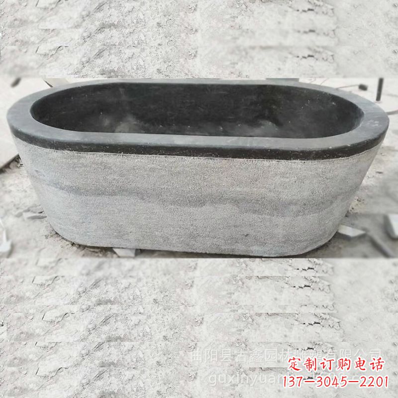 南阳庭院养鱼石雕水槽