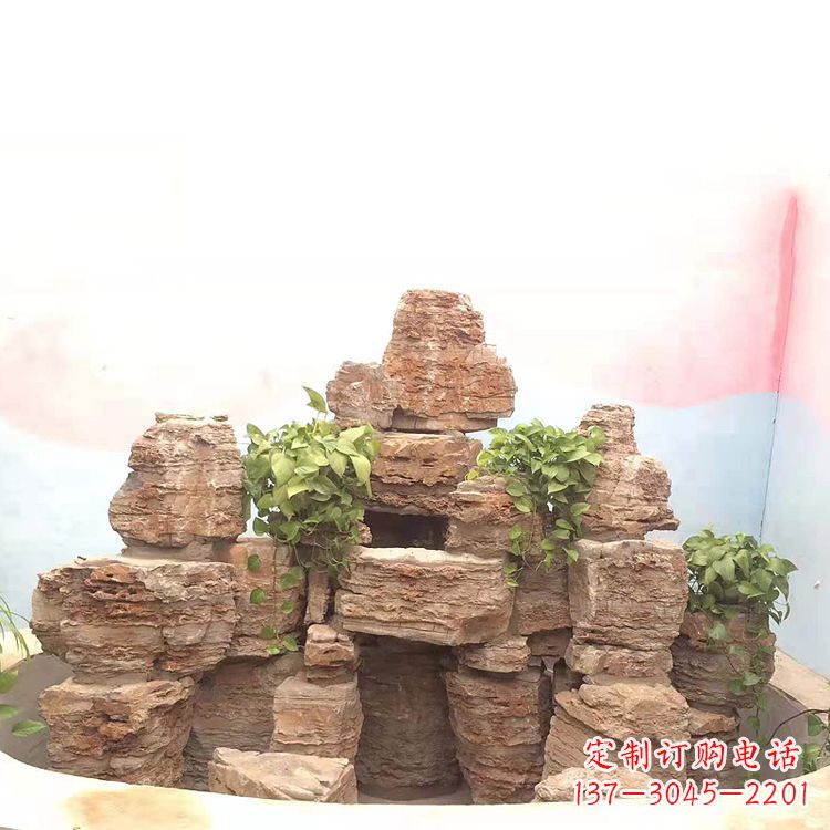 南阳庭院园林假山鱼池