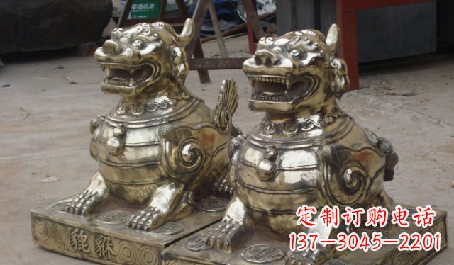 南阳庭院招财貔貅动物铜雕