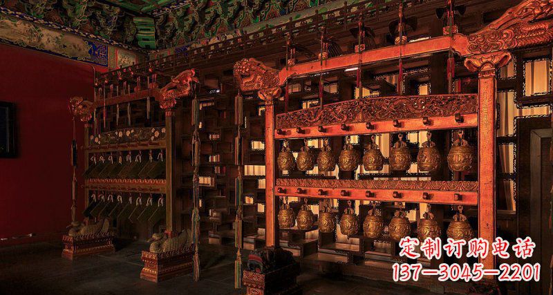 南阳铜编钟古代乐器铜雕