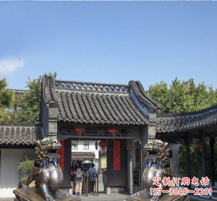 南阳铜雕北京狮子庭院动物雕塑