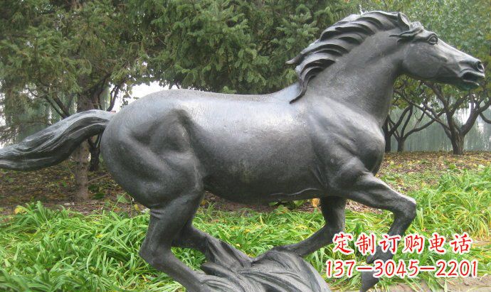 南阳铜雕奔马公园动物雕塑