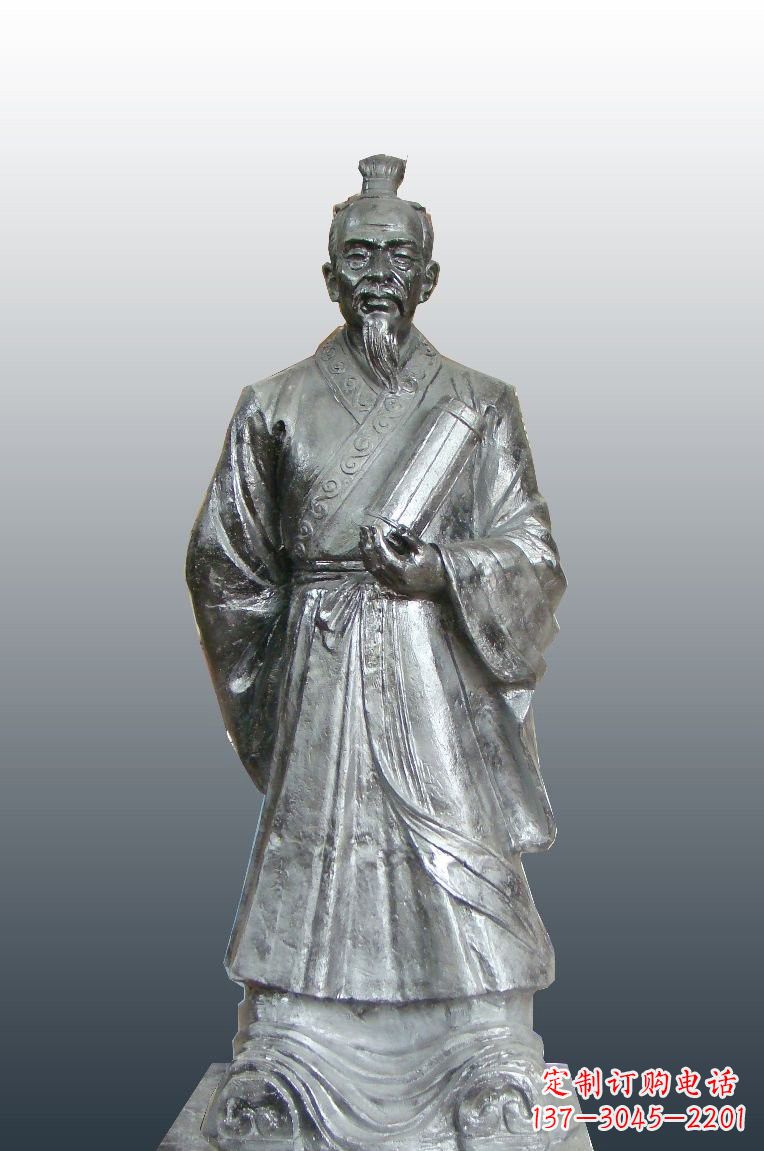 南阳铜雕扁鹊古代名医雕塑