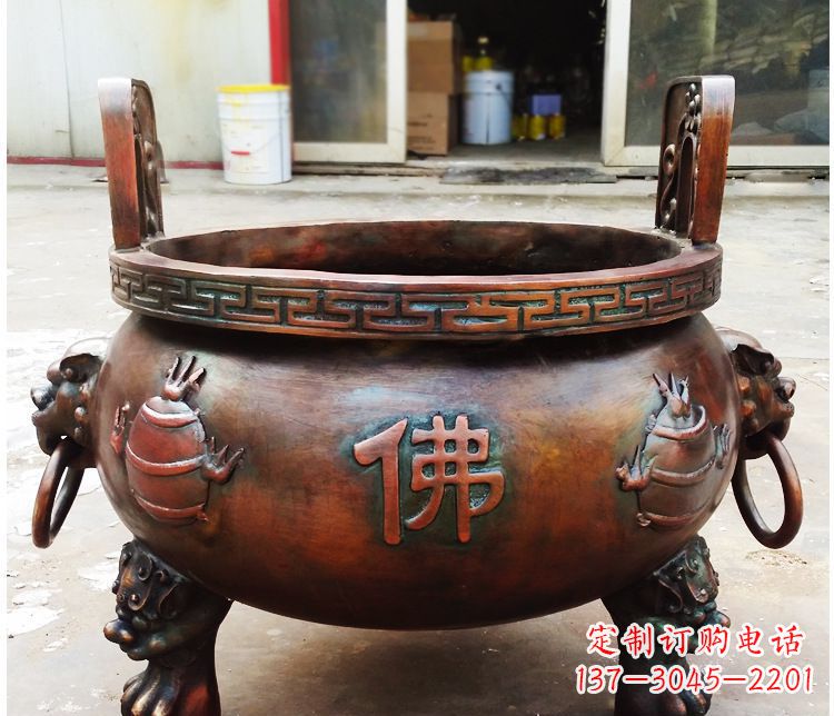 南阳铜雕祠堂景观香炉