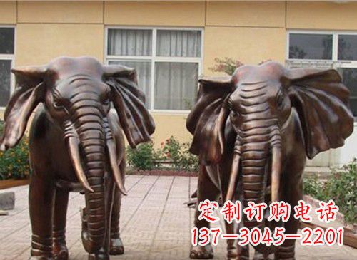 南阳铜雕大象222