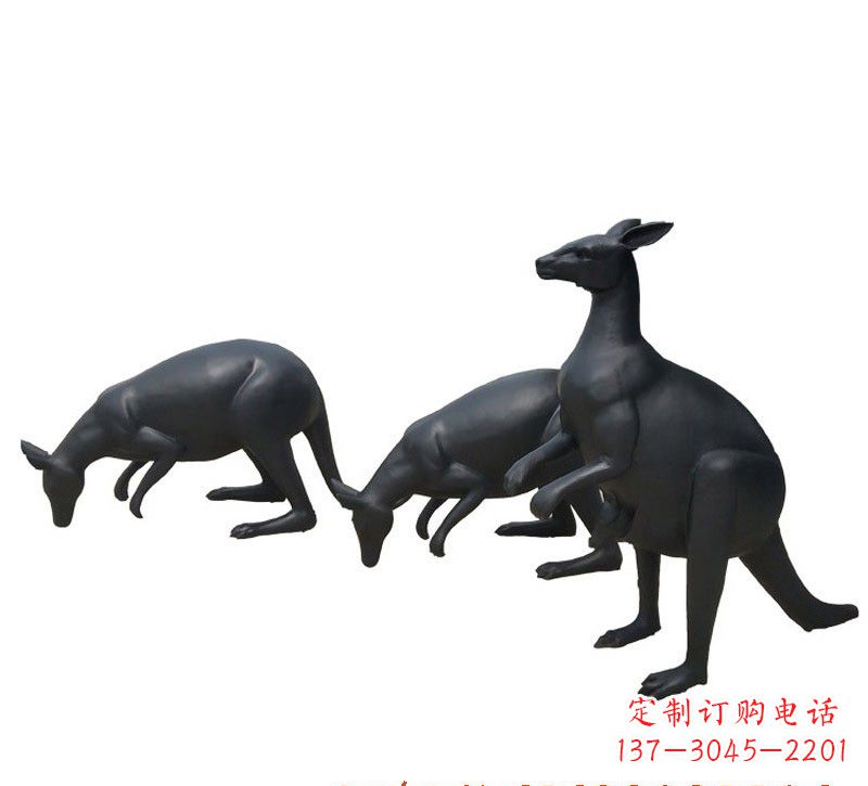 南阳铜雕袋鼠雕塑