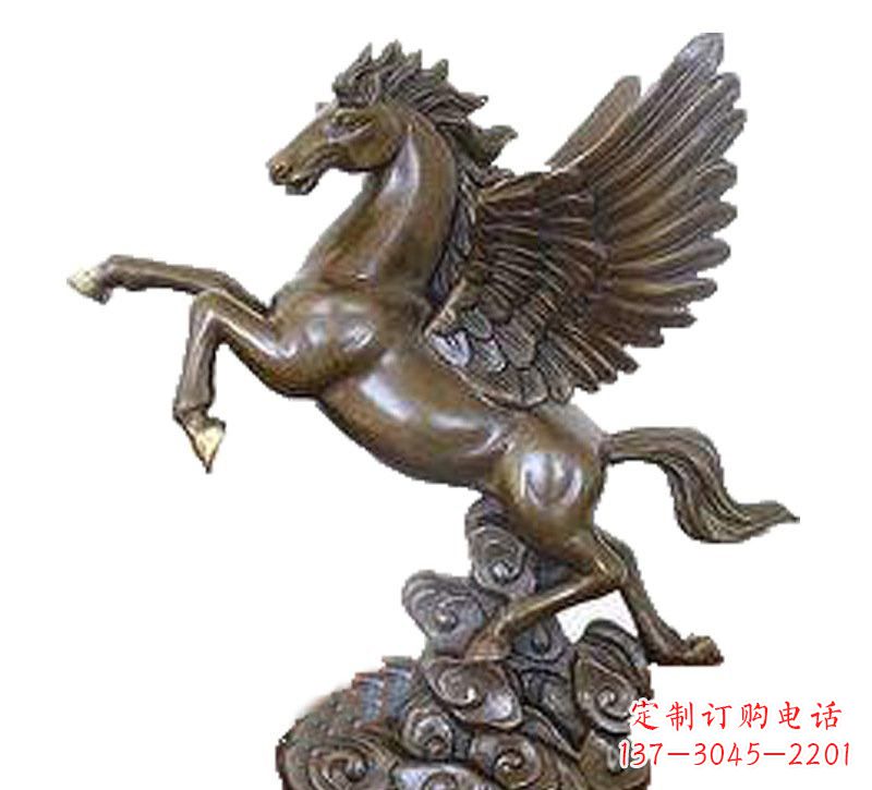 南阳铜雕飞黄腾达飞马