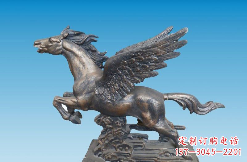 南阳铜雕飞马222
