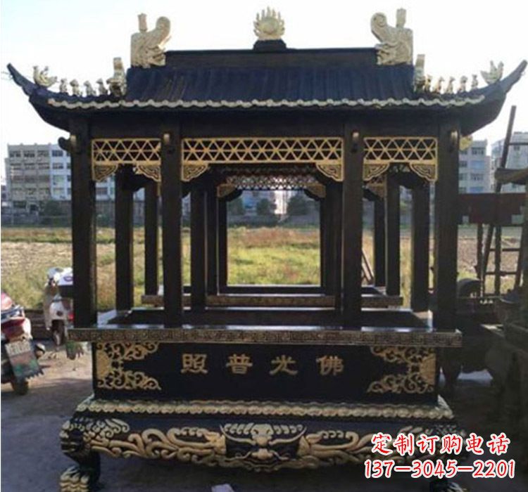 南阳铜雕佛光普照香炉