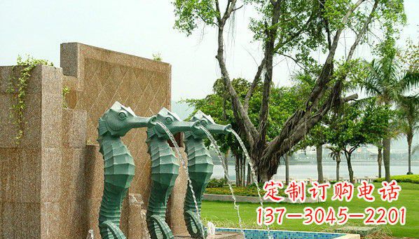 南阳铜雕海马雕塑
