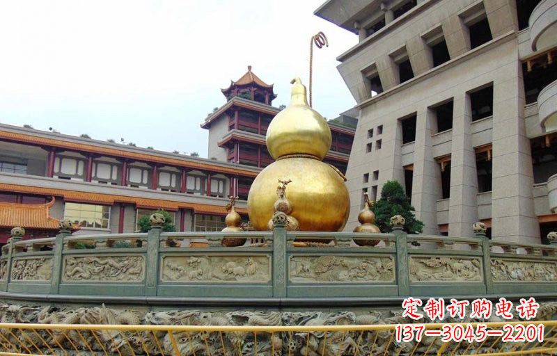 南阳铜雕葫芦公园景观雕塑