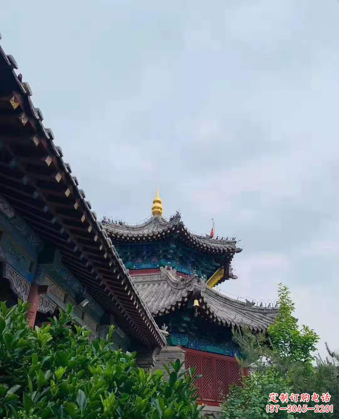南阳铜雕葫芦塔顶寺庙摆件