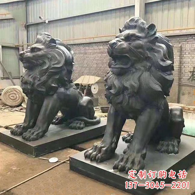 南阳铜雕汇丰狮子