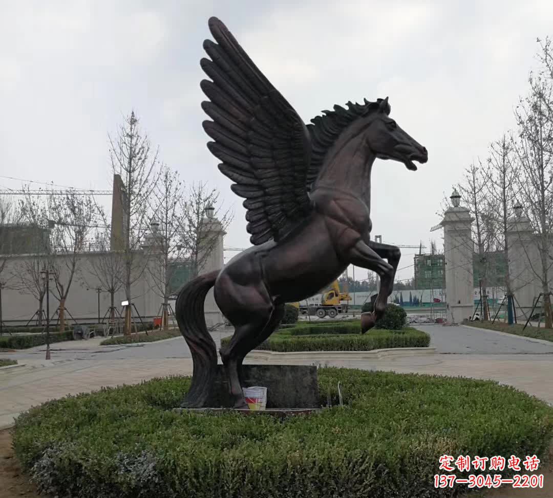 南阳铜雕景观飞马
