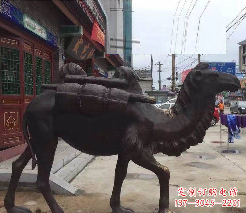 南阳铜雕骆驼公园动物雕塑