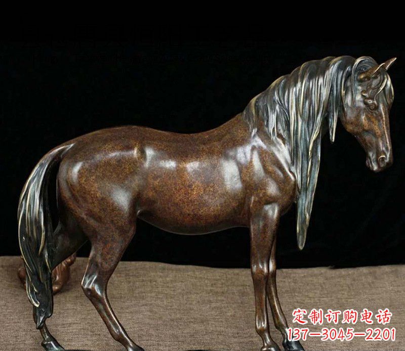 南阳铜雕马公园动物摆件
