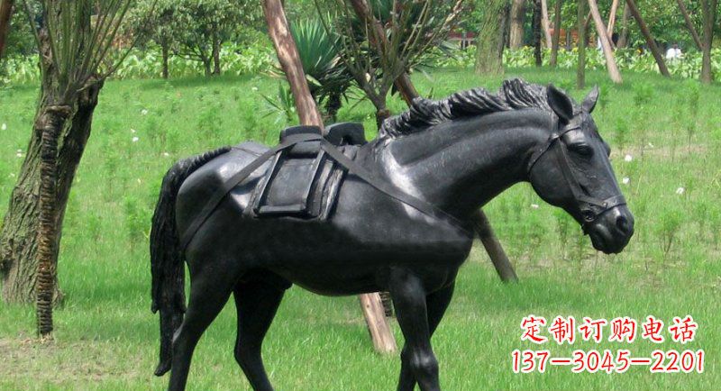 南阳铜雕马公园动物雕塑 (2)