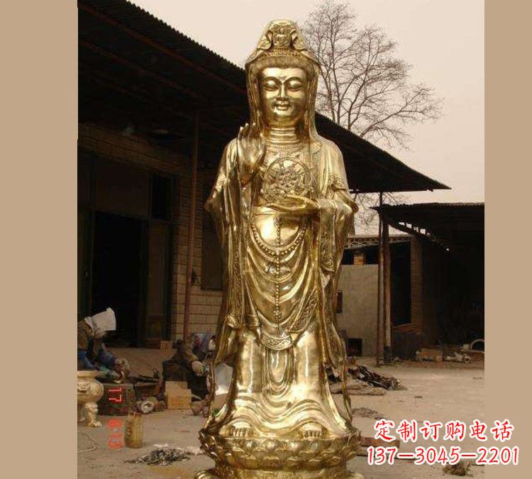 南阳铜雕南海观音