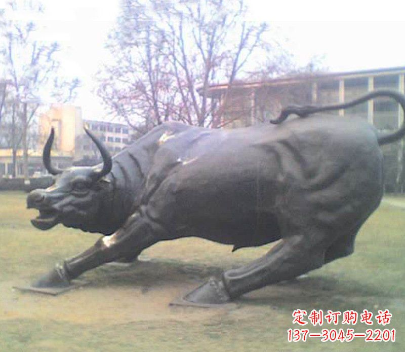 南阳铜雕牛广场动物景观摆件 (2)