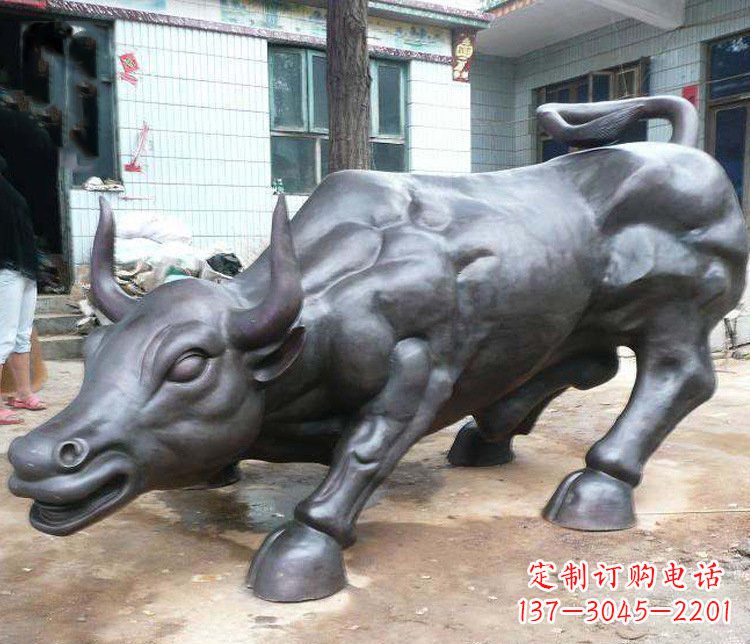 南阳铜雕牛广场动物景观摆件 (3)