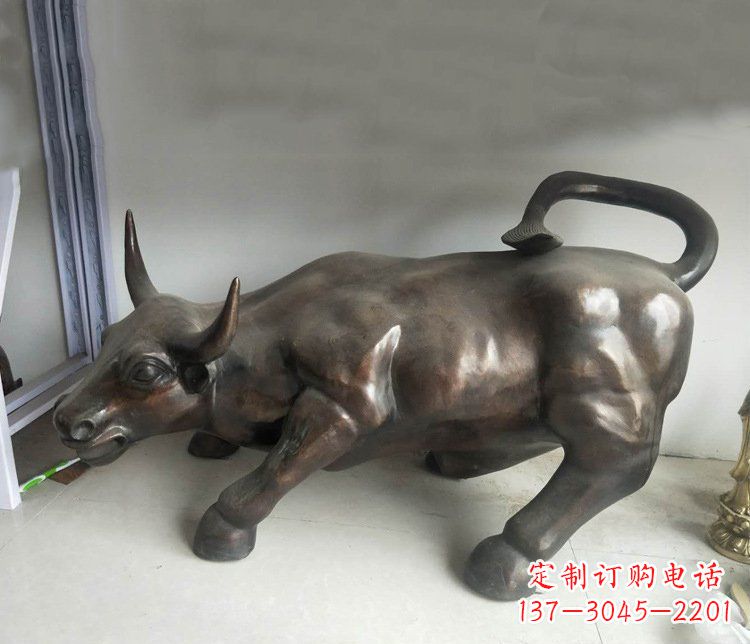 南阳铜雕牛广场动物景观摆件