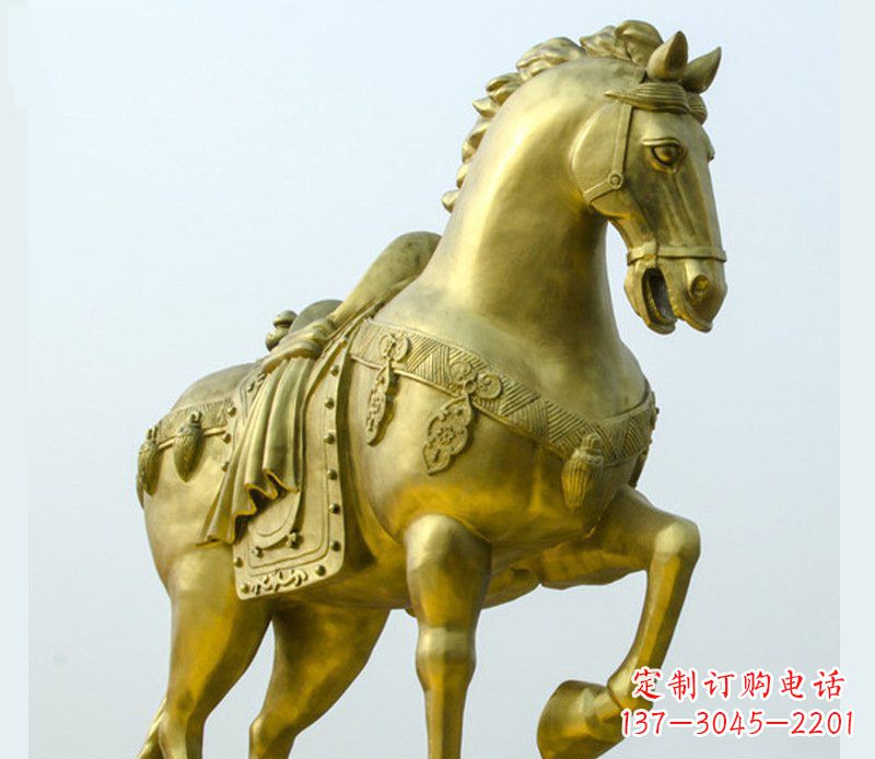 南阳铜雕商场招财动物马雕塑