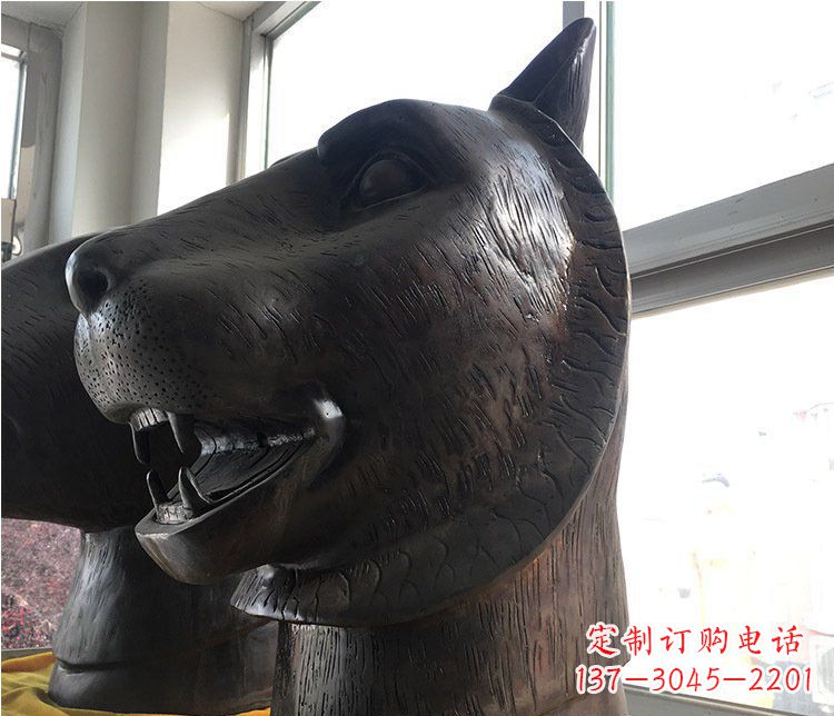 南阳铜雕生肖动物头像雕塑摆件