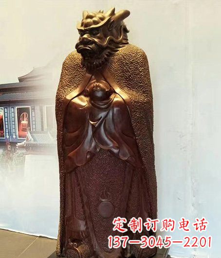 南阳铜雕兽首人身十二生肖